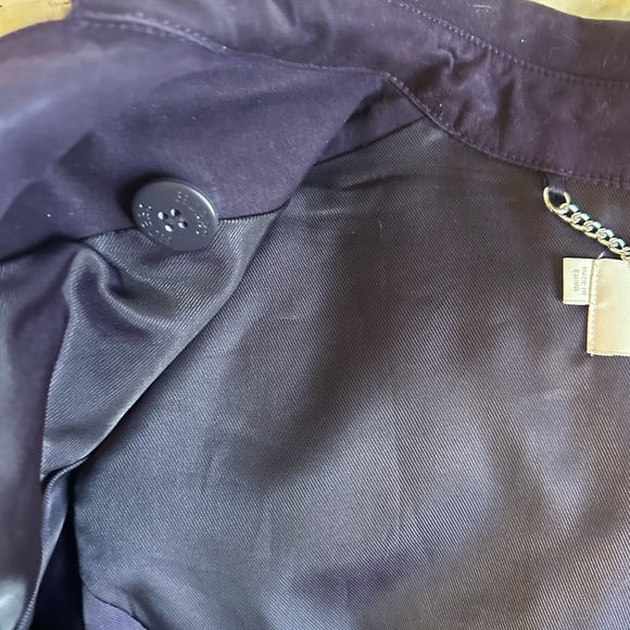 Hobbs London Saskia Purple Trench Coat Size US 6. Pre-owned. - Picture 9 of 14